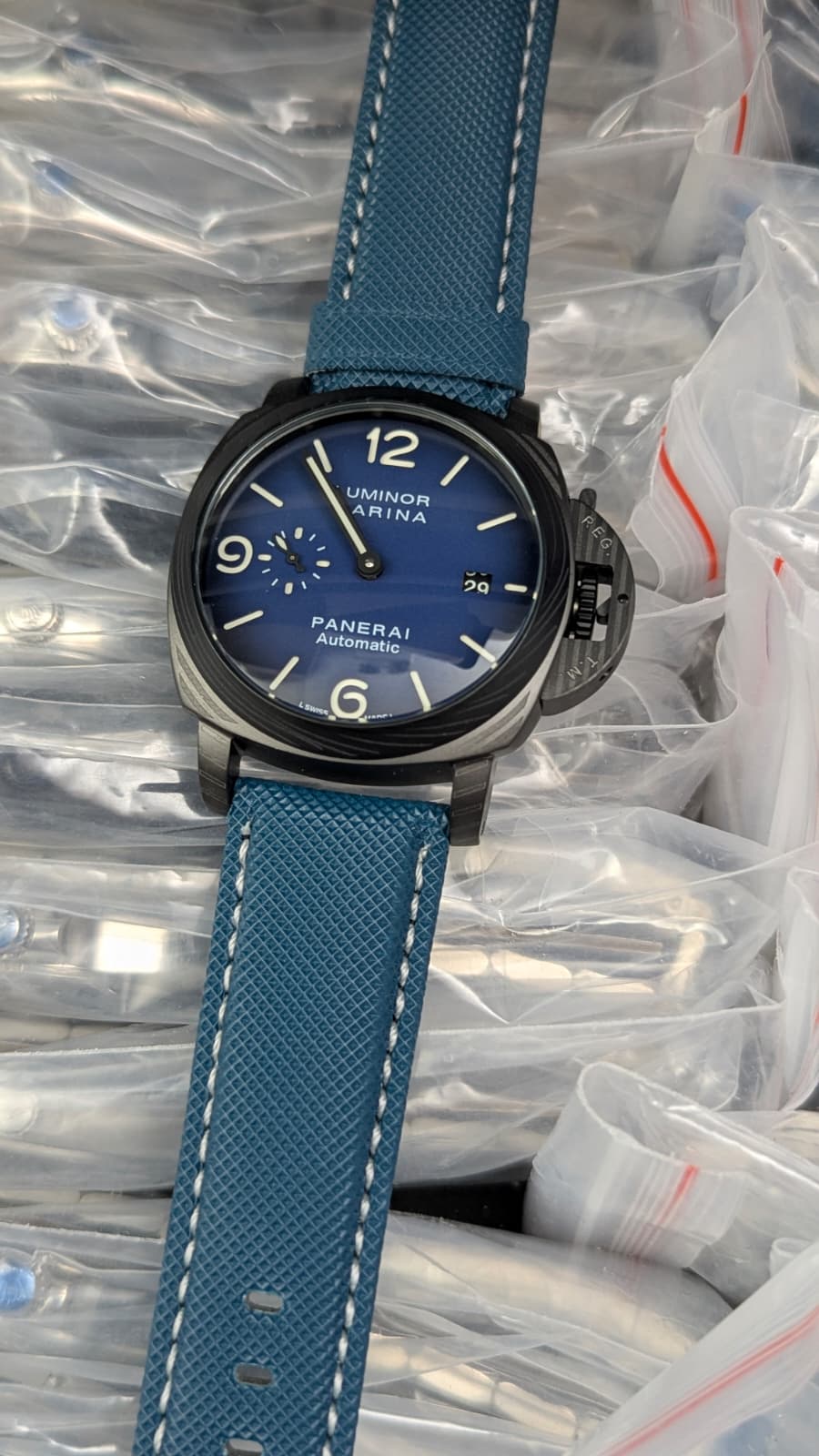 Panaria Luminor Black/ blue dial